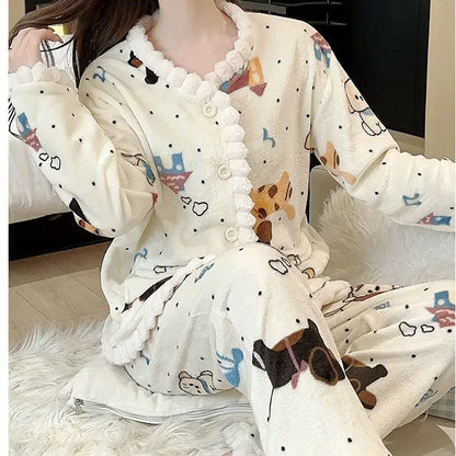 Coral Fleece Pajamas Women