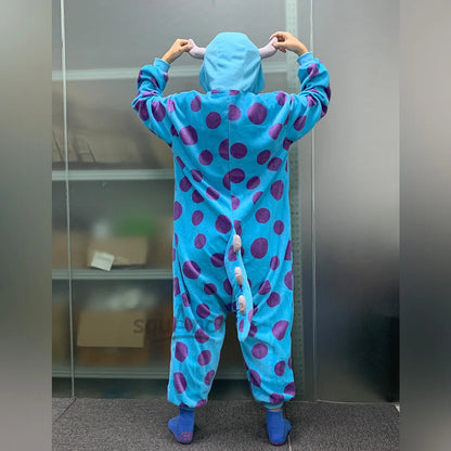 adult sully monsters inc onesie Sully and Mike Halloween Onesies – Sandman's Shop