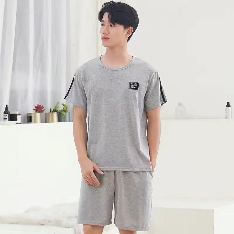 Cotton Men's Pajama Top and Pants