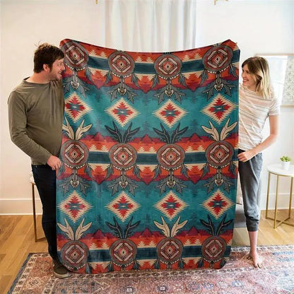 Geometric Pattern Throw Blanket