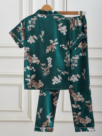 Women's Satin Silk Pajama Set