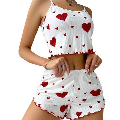 Women's Hearts Pajamas Set Sleepwear