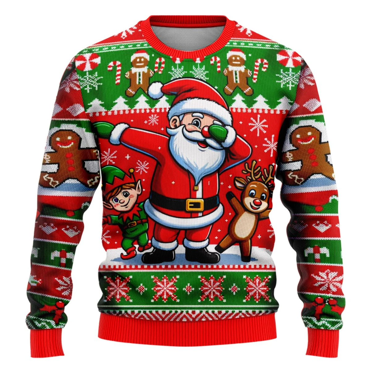 Snowman Graphic Ugly Christmas Sweaters
