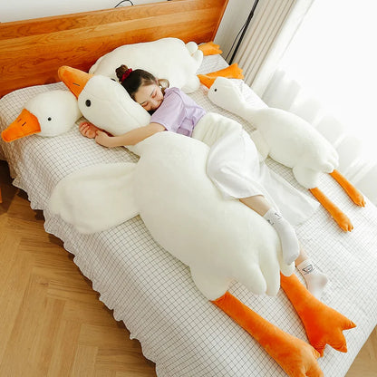 Fluffy Goose Body Pillow