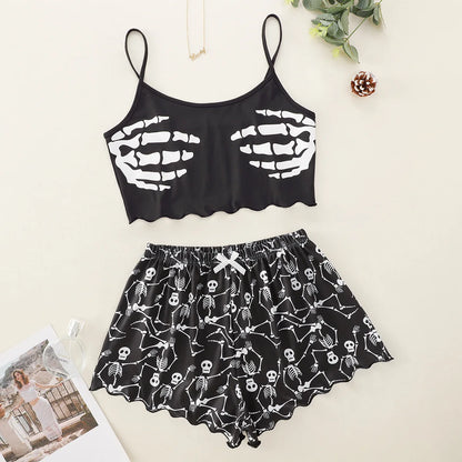 Halloween Womens Two Set Pajamas