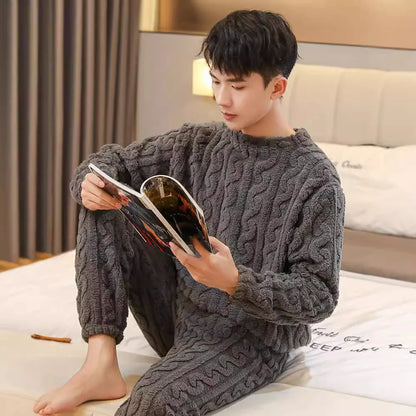 Coral Fleece Pajamas Men's