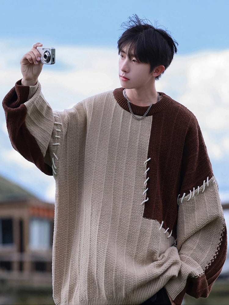 HOUZHOU Knitted Sweater for Men