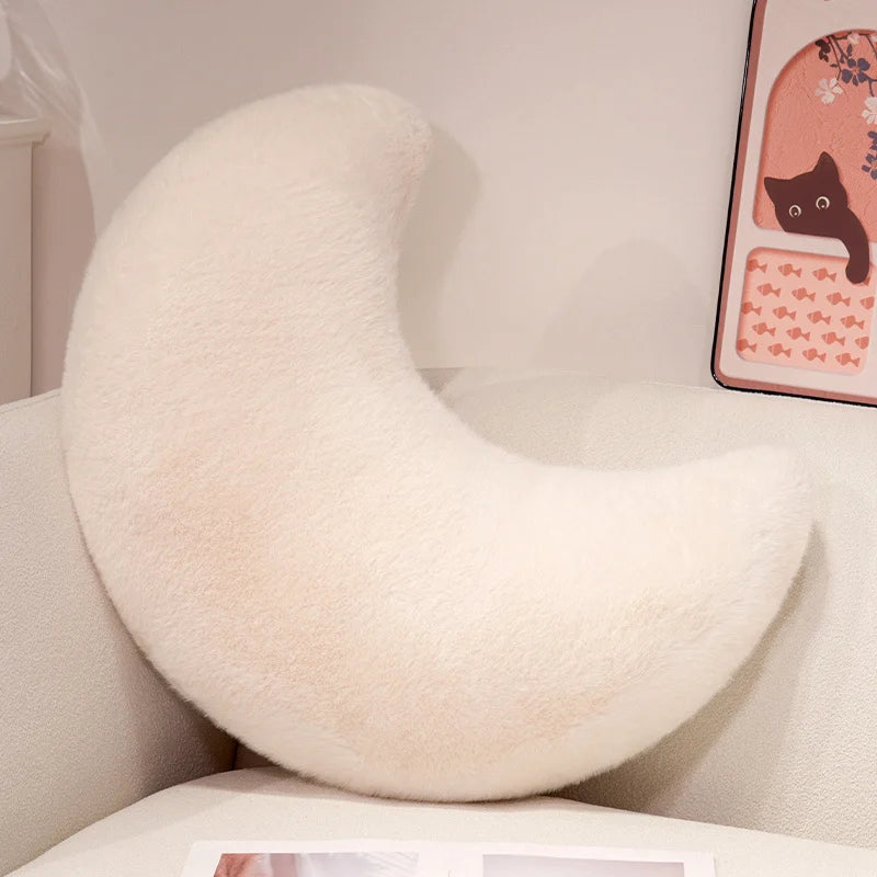 Moon Throw Pillows Soft Moon Shaped Pillows