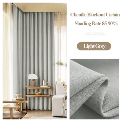 Solid Blackout Curtain for Bedroom