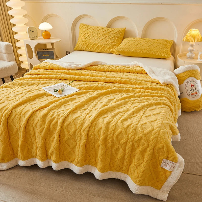 Lamb Wool Blanket Thickened Blanket