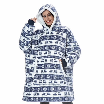 Hooded Blanket with Sleeves