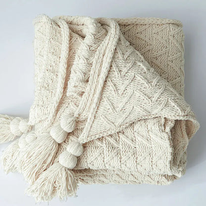 REGINA Chunky Knit Chenille Blankets