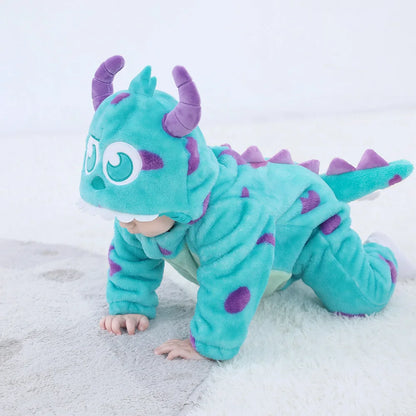 Blue Monster Halloween Onesie