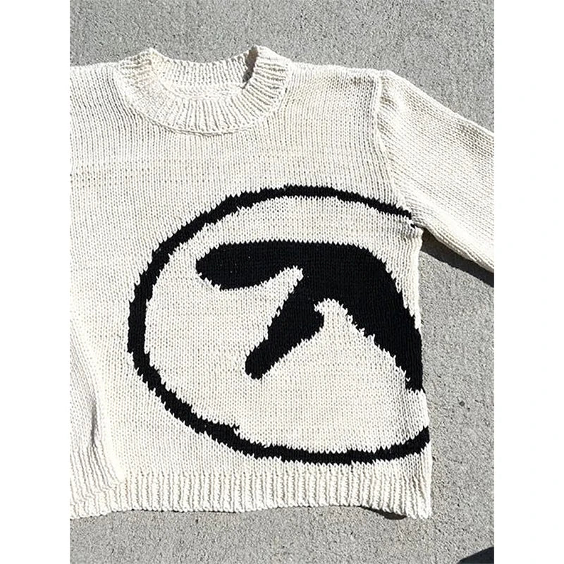 Men's Aphex Twin Knit Oversized Vintage Sweater