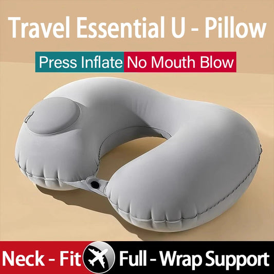 U-Shape Inflatable Travel Pillow
