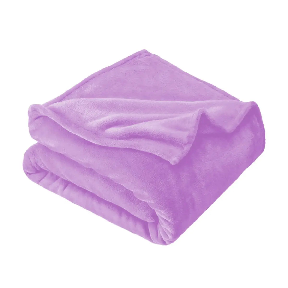 Pure color thick fleece blanket
