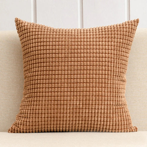 Soft Corduroy Corn Grain Decorative Throw Pillow Cover