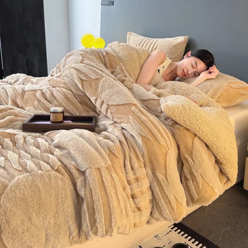 jacquard blanket thickened