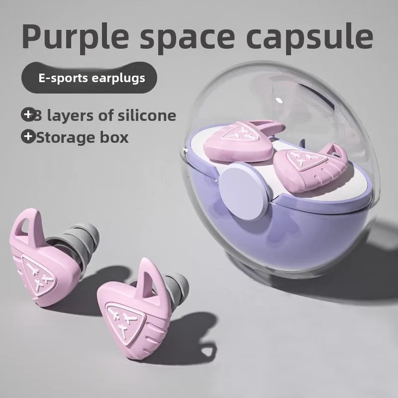 Space Capsule Silicone Earplugs