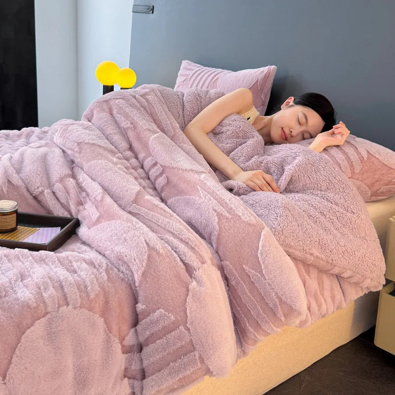 jacquard blanket thickened