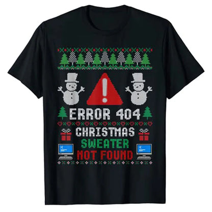 Computer Error 404 Ugly Christmas Sweater T-Shirt