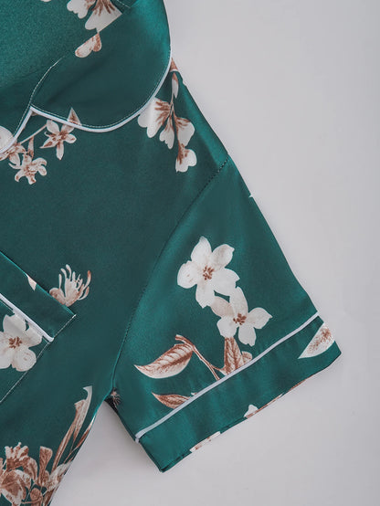 Women's Satin Silk Pajama Set