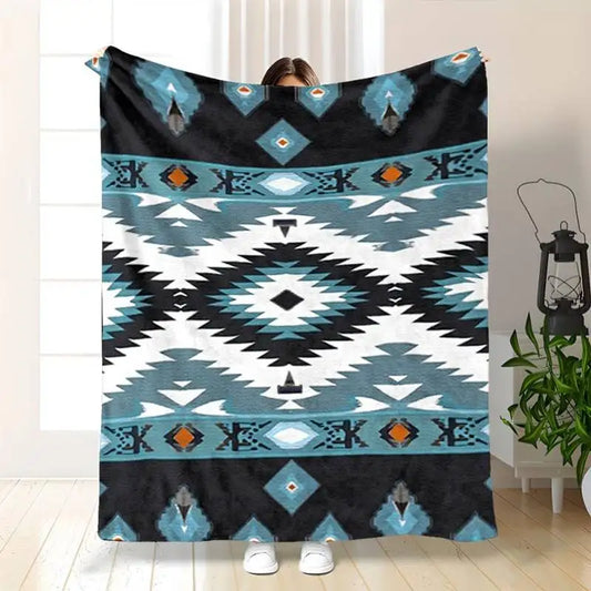 Geometric Pattern Throw Blanket