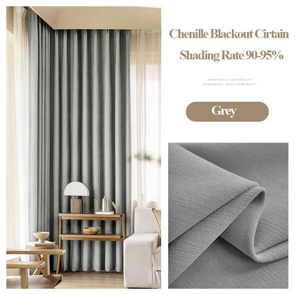 Solid Blackout Curtain for Bedroom