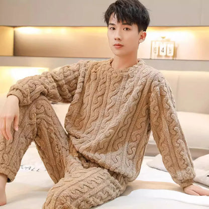 Coral Fleece Pajamas Men's