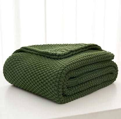 Knitted Blanket Chunky Throw Blanket
