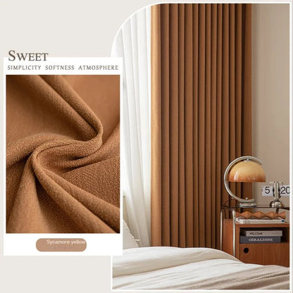 Modern Chenille Living Room Curtains