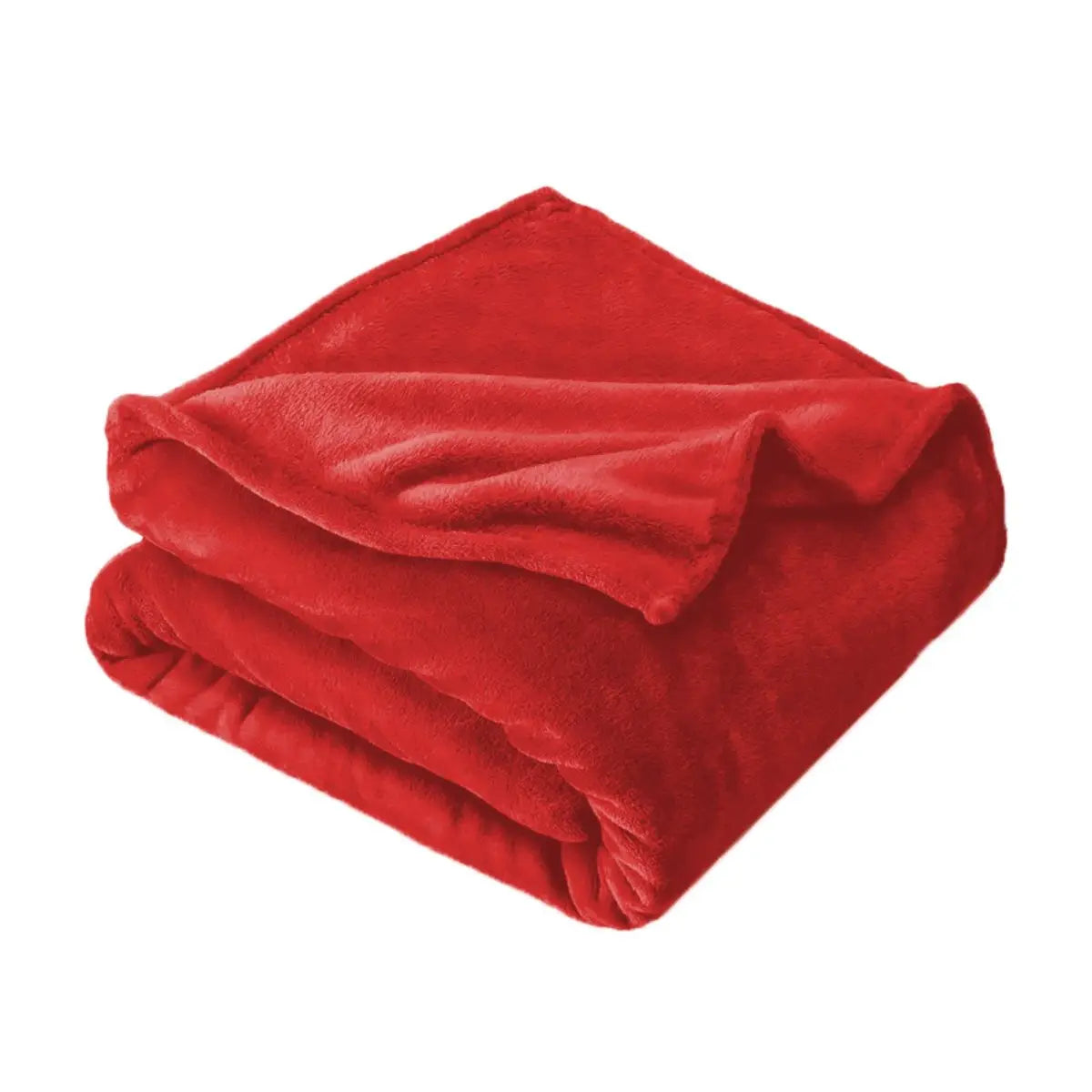 Pure color thick fleece blanket