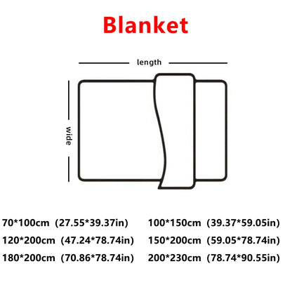 Pure color thick fleece blanket