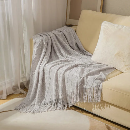 Orange Gift Knitted Throw Blankets