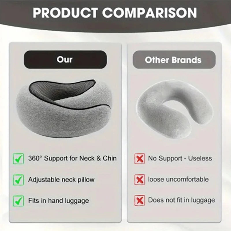 Portable U-shaped Travel Pillow