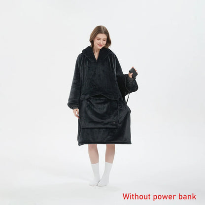 Winter Wearable Blanket Hoodie