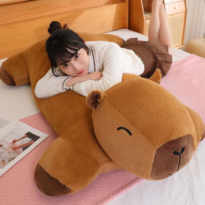 Huge Capybara Plush Shaped Pillow