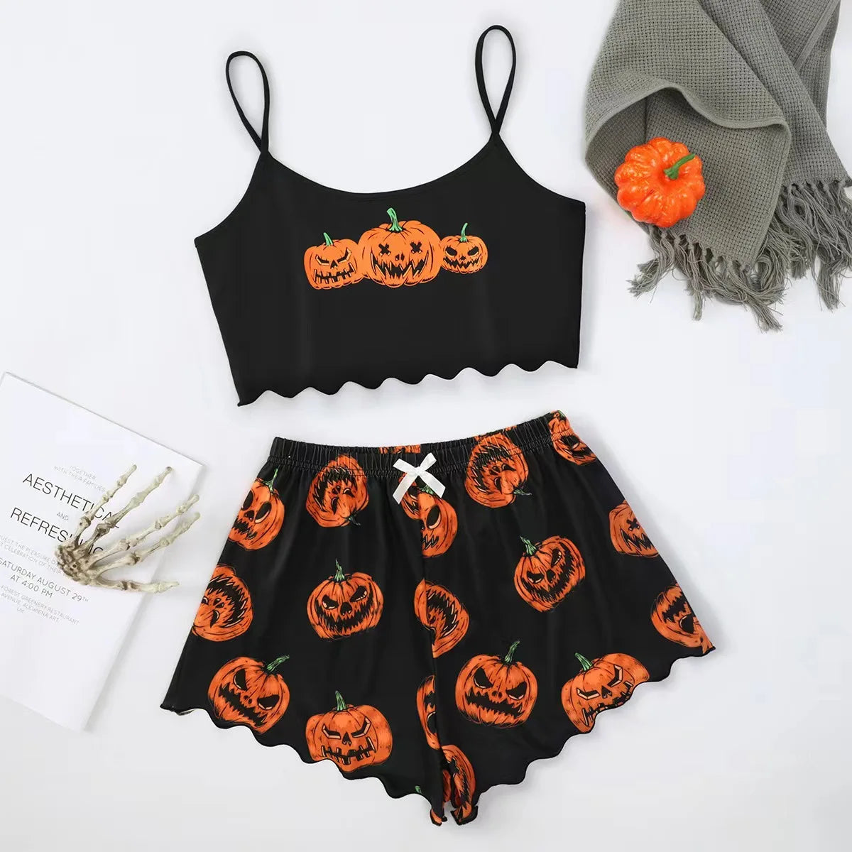 Halloween Womens Two Set Pajamas