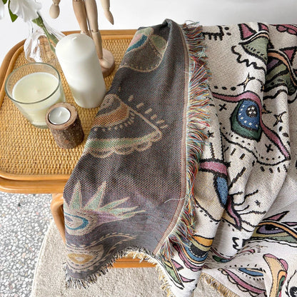 Boho Sofa Throw Blanket