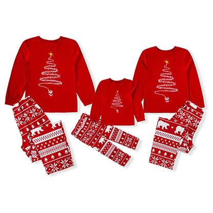 Winter Christmas Pajamas Sets for the Family