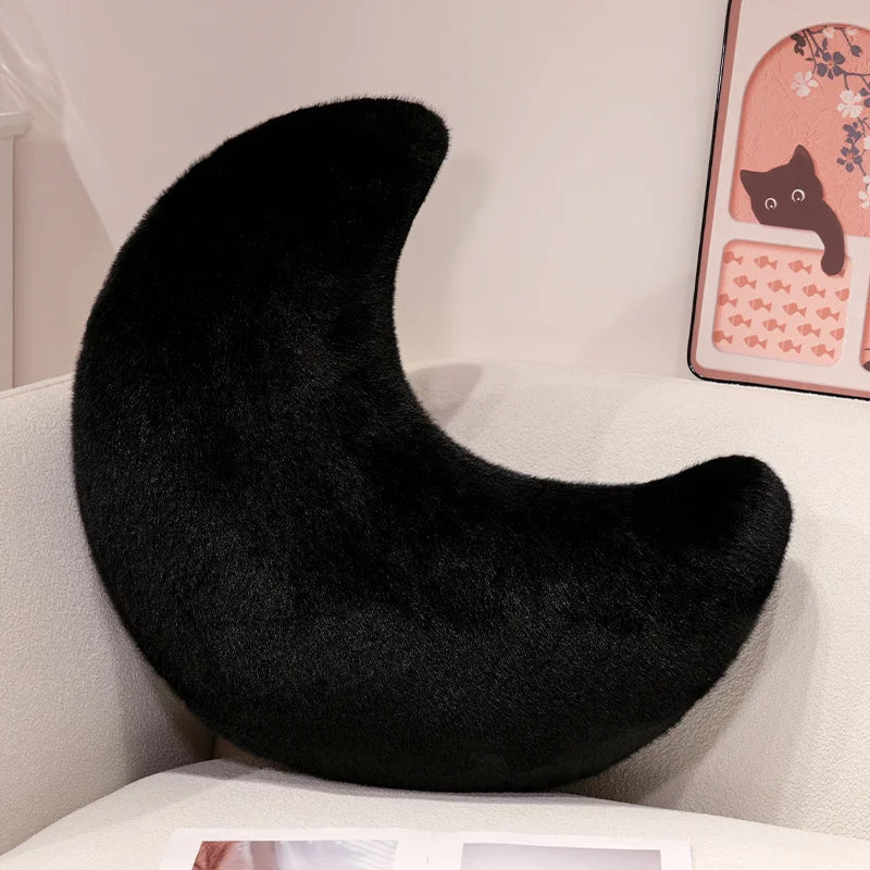 Moon Throw Pillows Soft Moon Shaped Pillows