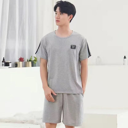 Cotton Men's Pajama Top and Pants