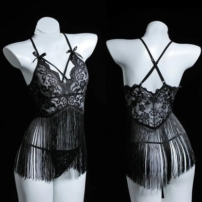 Hollow Lace Pajamas Skirt Women