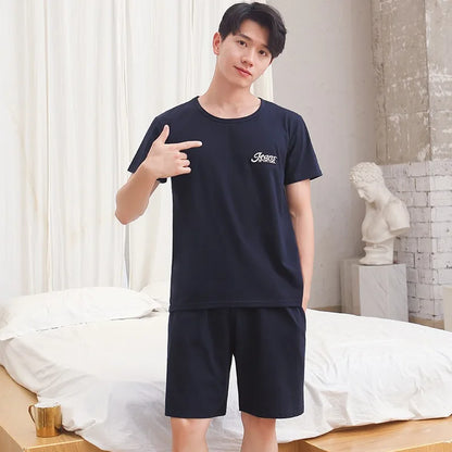 Cotton Men's Pajama Top and Pants