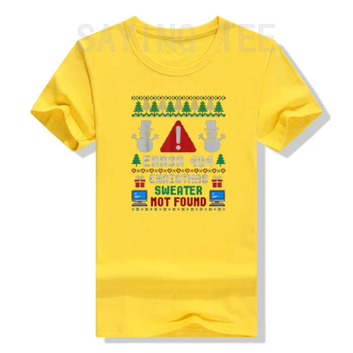 Computer Error 404 Ugly Christmas Sweater T-Shirt