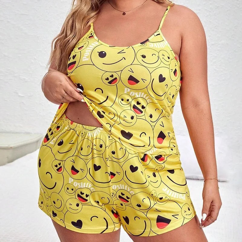 Plus Size 5XL Straps Pajamas
