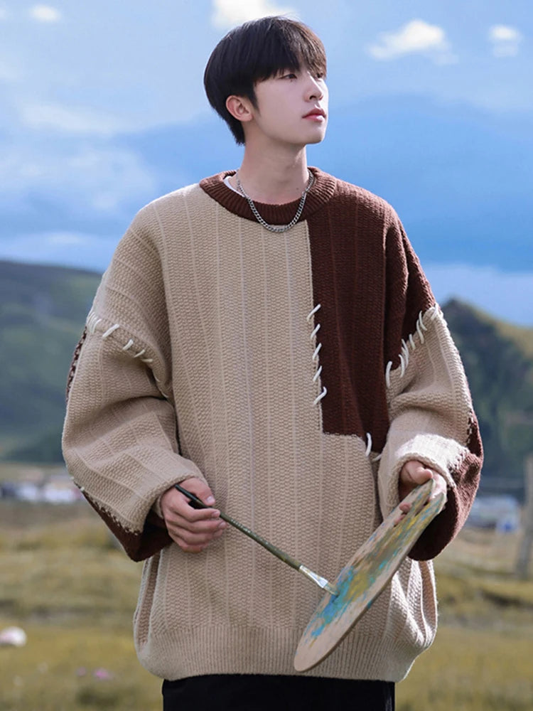 HOUZHOU Knitted Sweater for Men