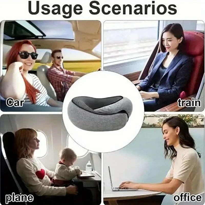 Portable U-shaped Travel Pillow