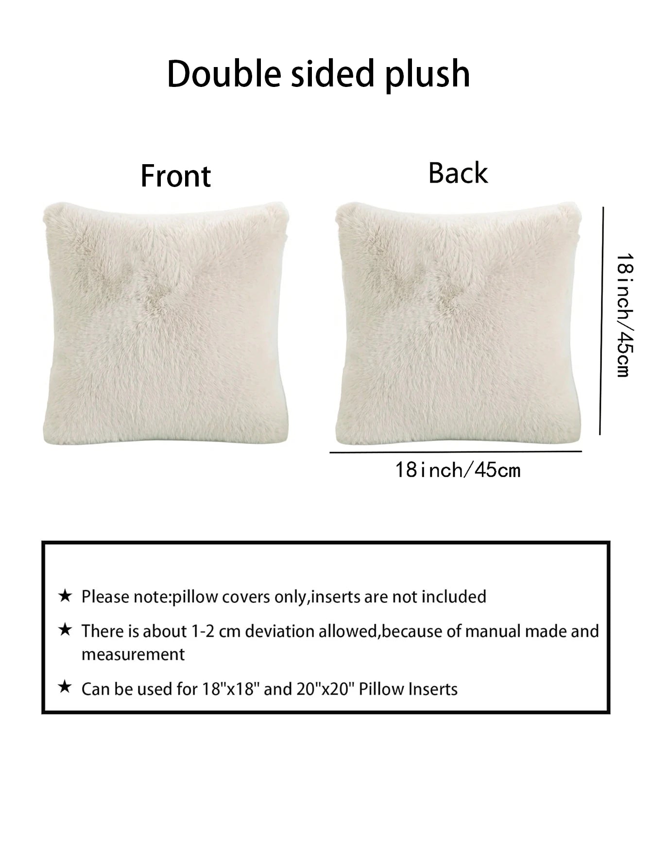 1pc plush Throw Pillows Case