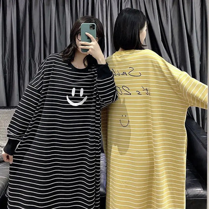 Striped Plus Size Pajamas Women